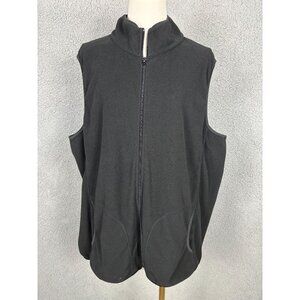 Danskin Now Women's Black Sleeveless Full Zip-Up Plus Vest 2XL (18W/20W) NWOT's